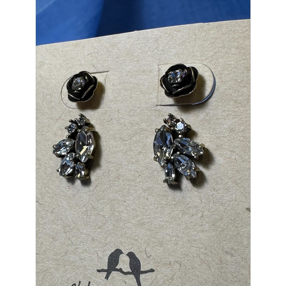 CHLOE + ISABEL Rose Crystal Jacket Earrings - E415CLAG - Picture 2 of 4